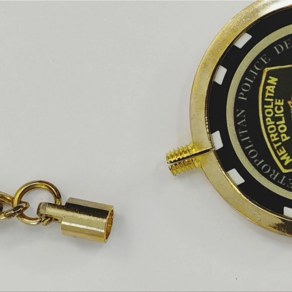 Las Vegas Keyring Gold Metal And Plastic